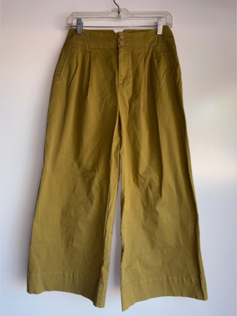 Anthropologie Maeve Wide Leg Pleated Pants Size 0P